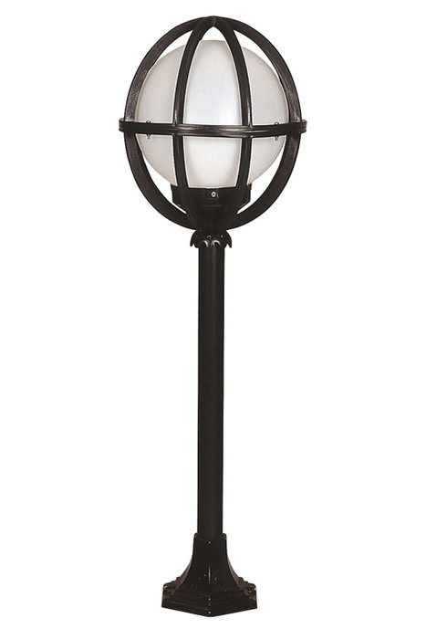 Opviq Lámpara de Suelo Exterior Negro y Blanco Opviq Lámpara de Suelo Exterior Negro y Blanco
